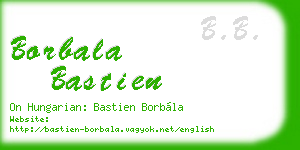 borbala bastien business card