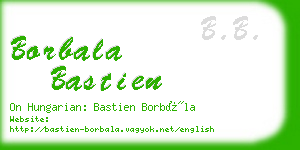 borbala bastien business card